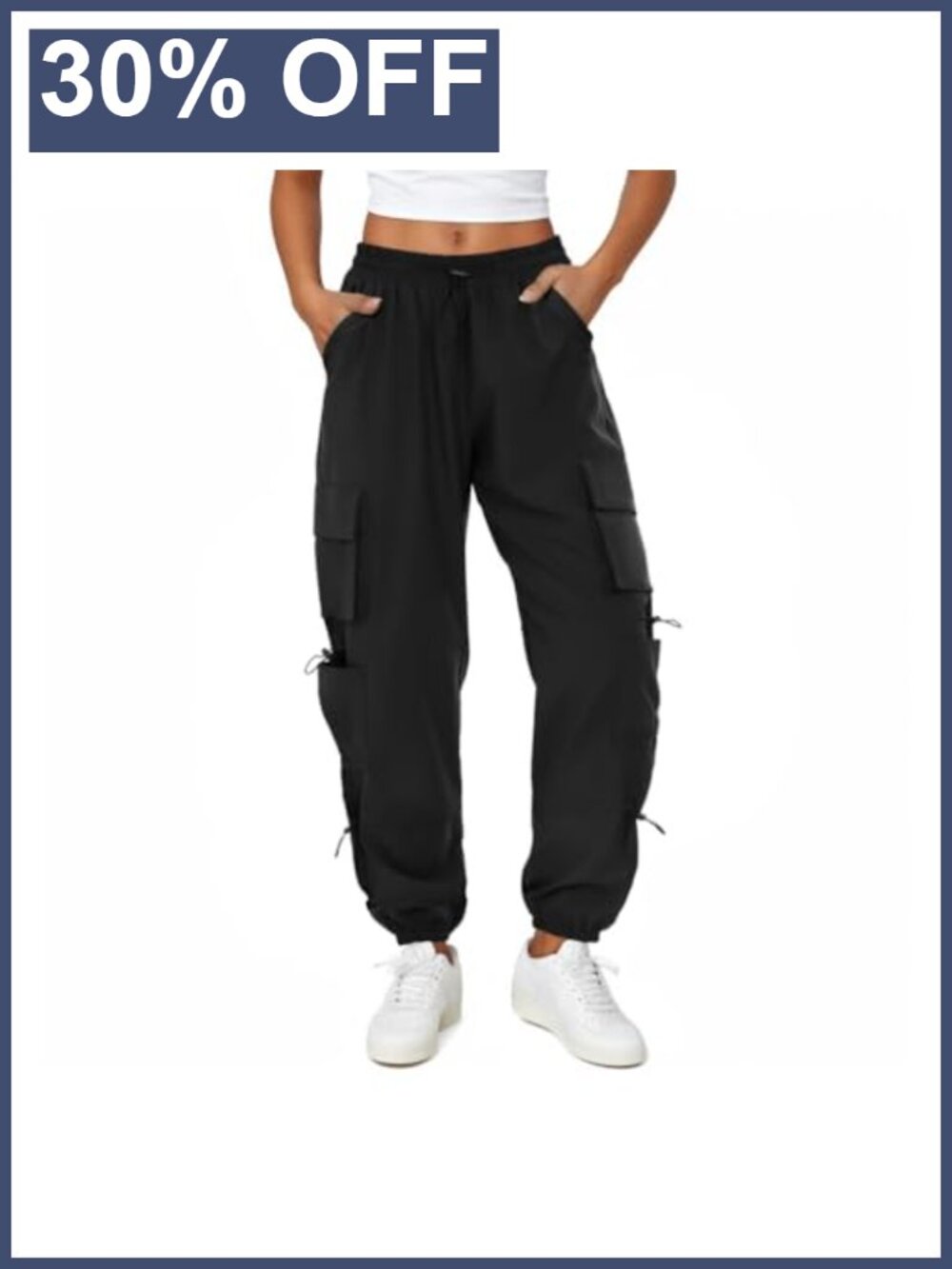 COPYLEAF Parachute Cargo Pants 6 Pockets Quick Dry Hiking Outdoor